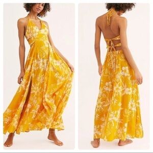 Free People Lille Maxi Dress – Hawaii Honey Yellow | Size M |